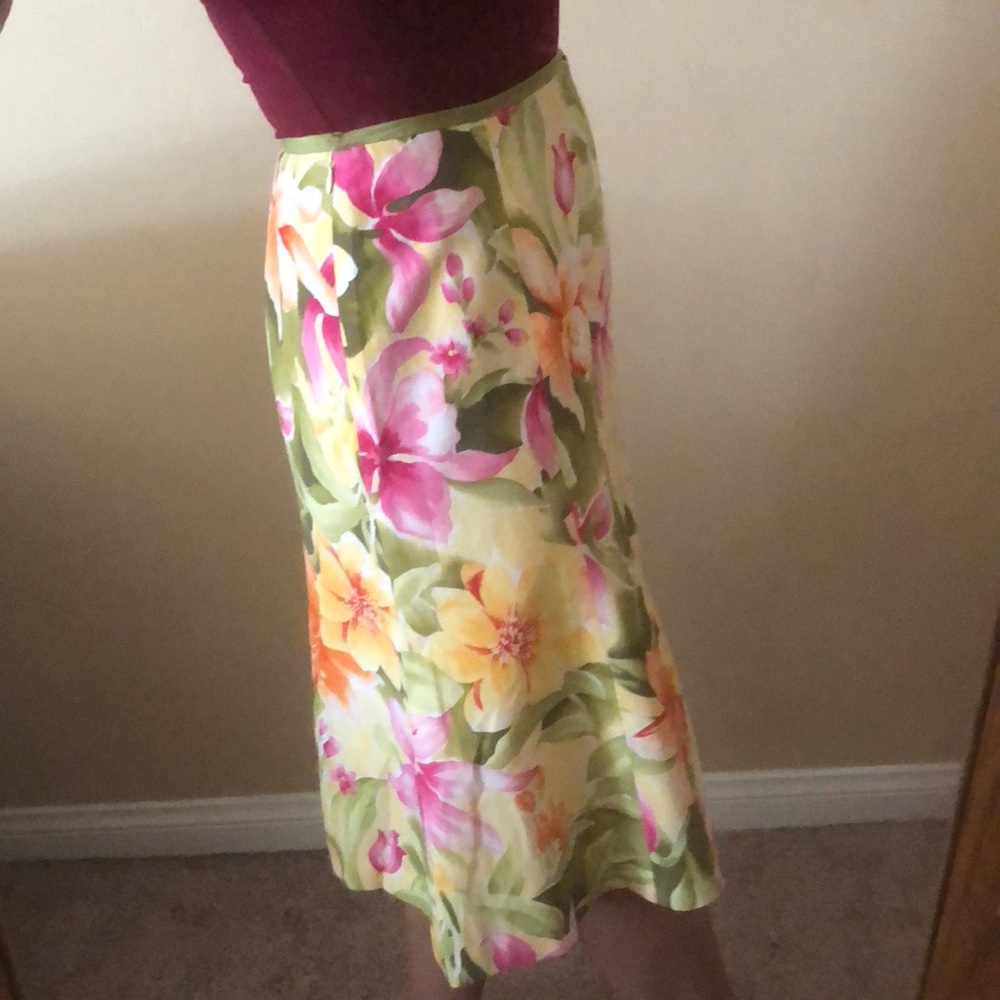 Talbots Floral Skirt